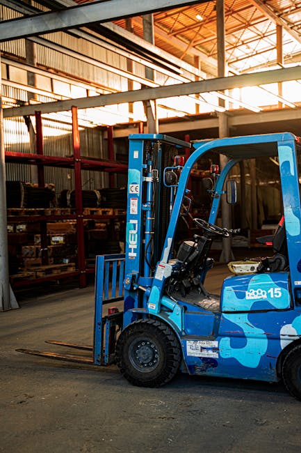 heftruck in magazijn