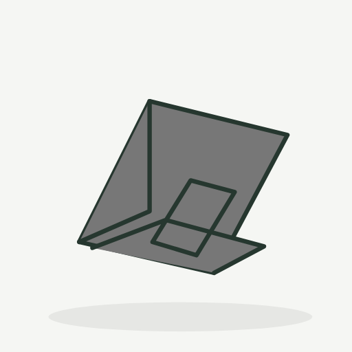 [SYN-QUI-023] Laptopstandaard 53 — grijs