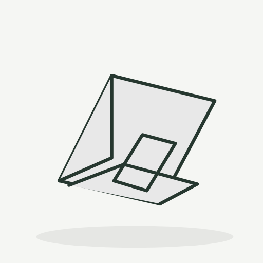 [SYN-QUI-025] Laptopstandaard 55 — wit